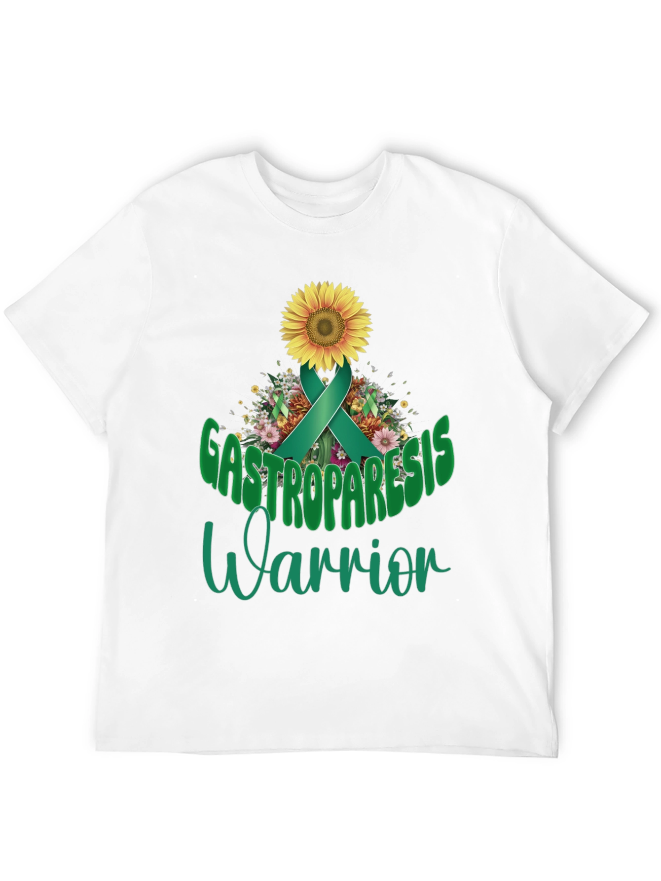 Gastroparesis Warrior Sunflower Awareness T-Shirt