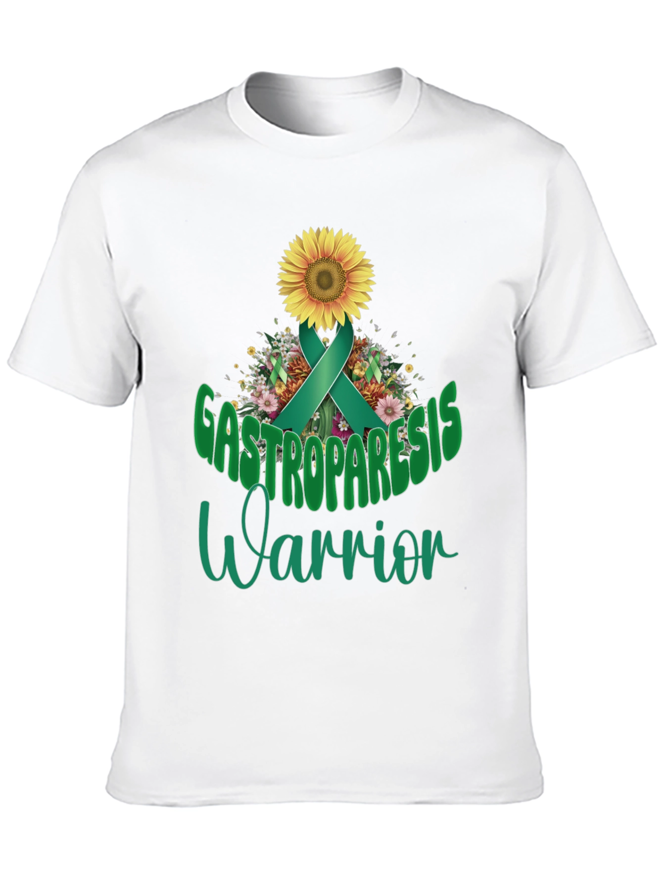 Gastroparesis Warrior Sunflower Awareness T-Shirt