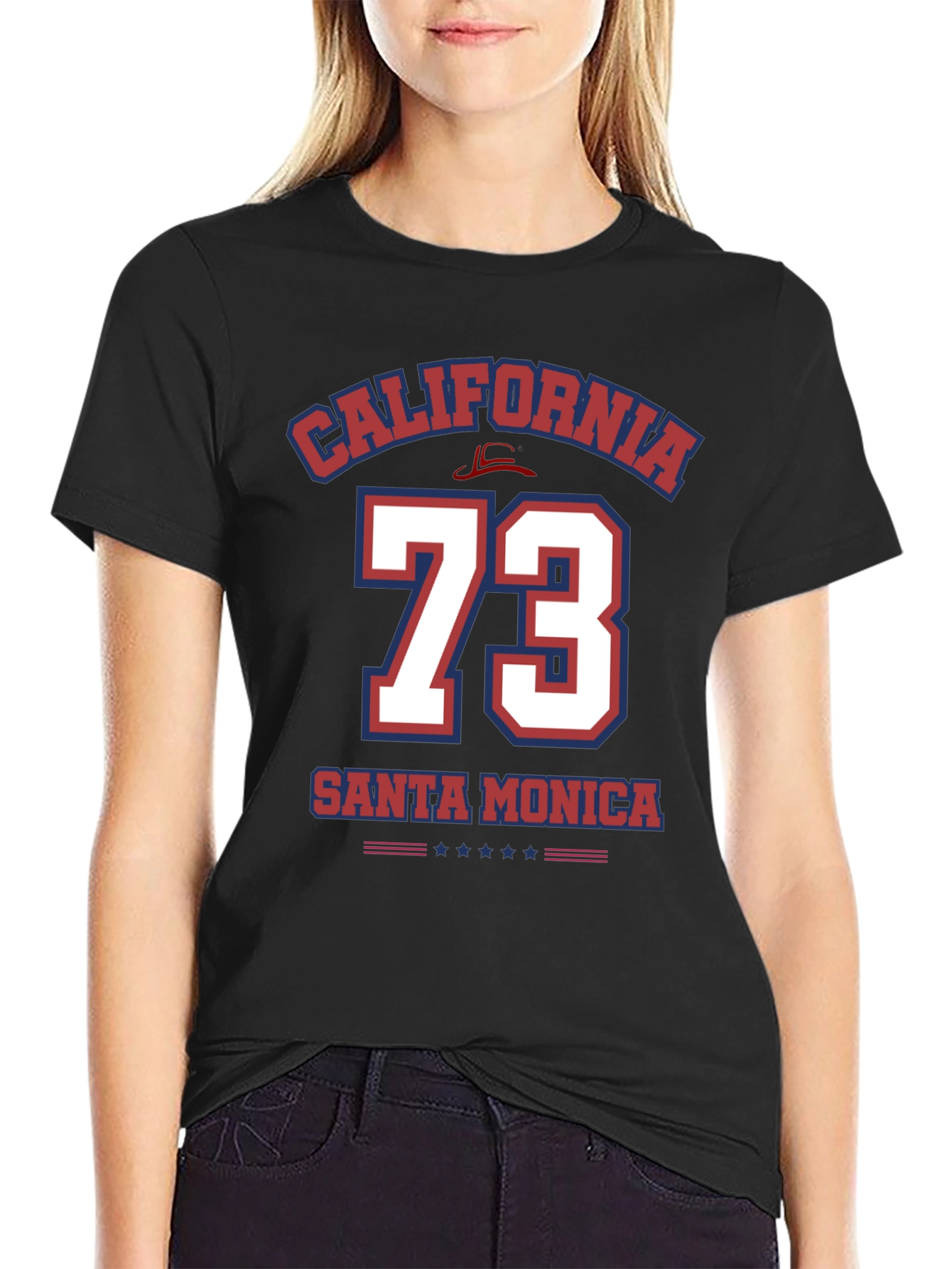 California Santa Monica 73 T-Shirt - Black