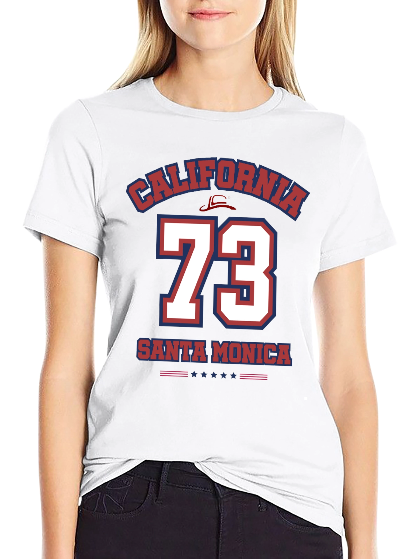 California Santa Monica 73 T-Shirt - Black
