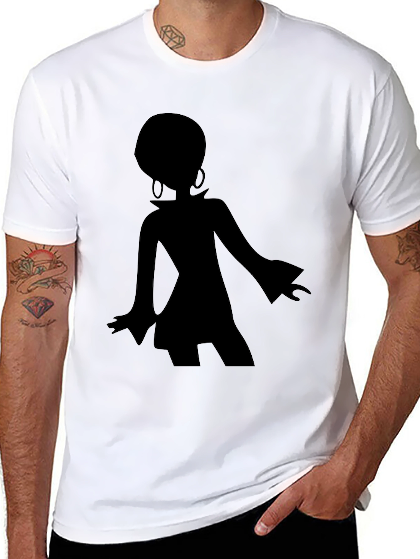 Retro Disco Dancer Silhouette Graphic Tee
