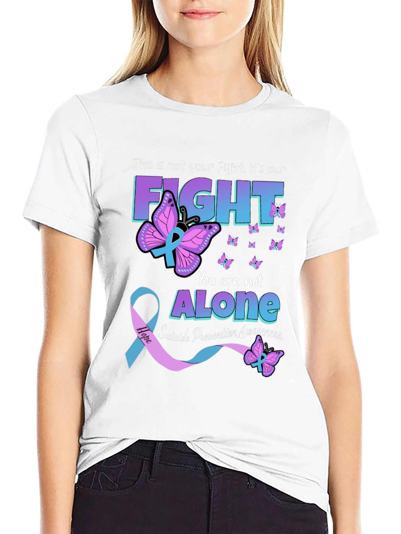 Suicide Prevention Awareness T-Shirt - You Are Not Alone