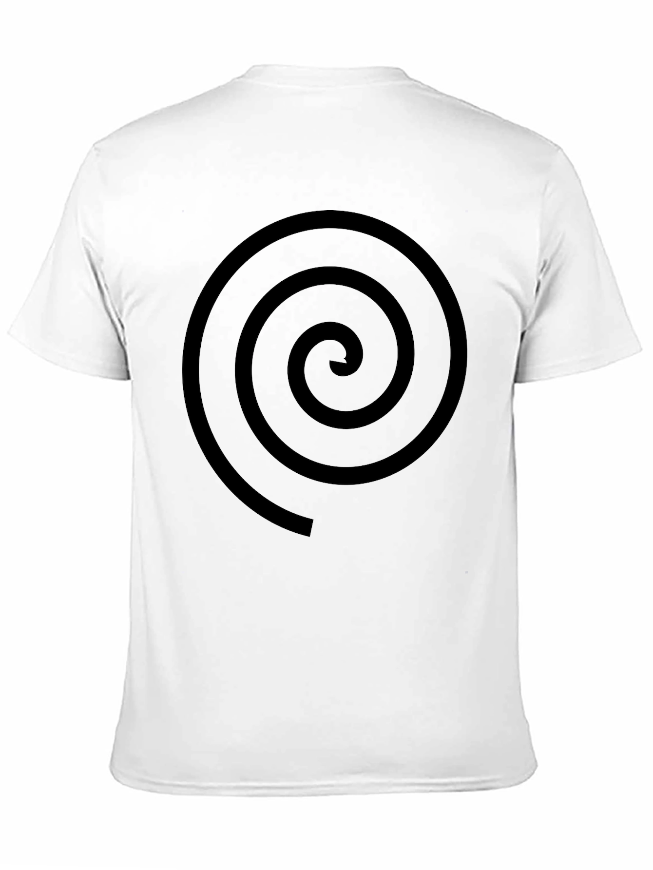 Spiral Graphic Tee - Classic Black Cotton T-Shirt
