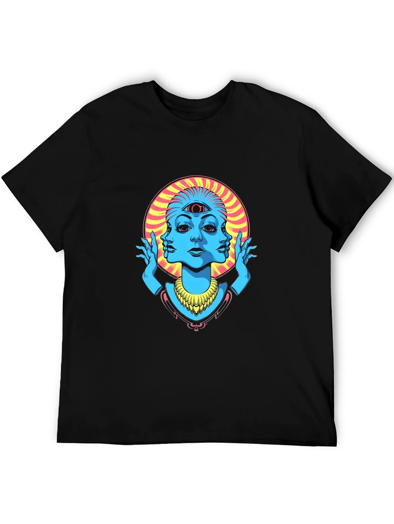 Third Eye Graphic Tee - Black Cotton Shirt