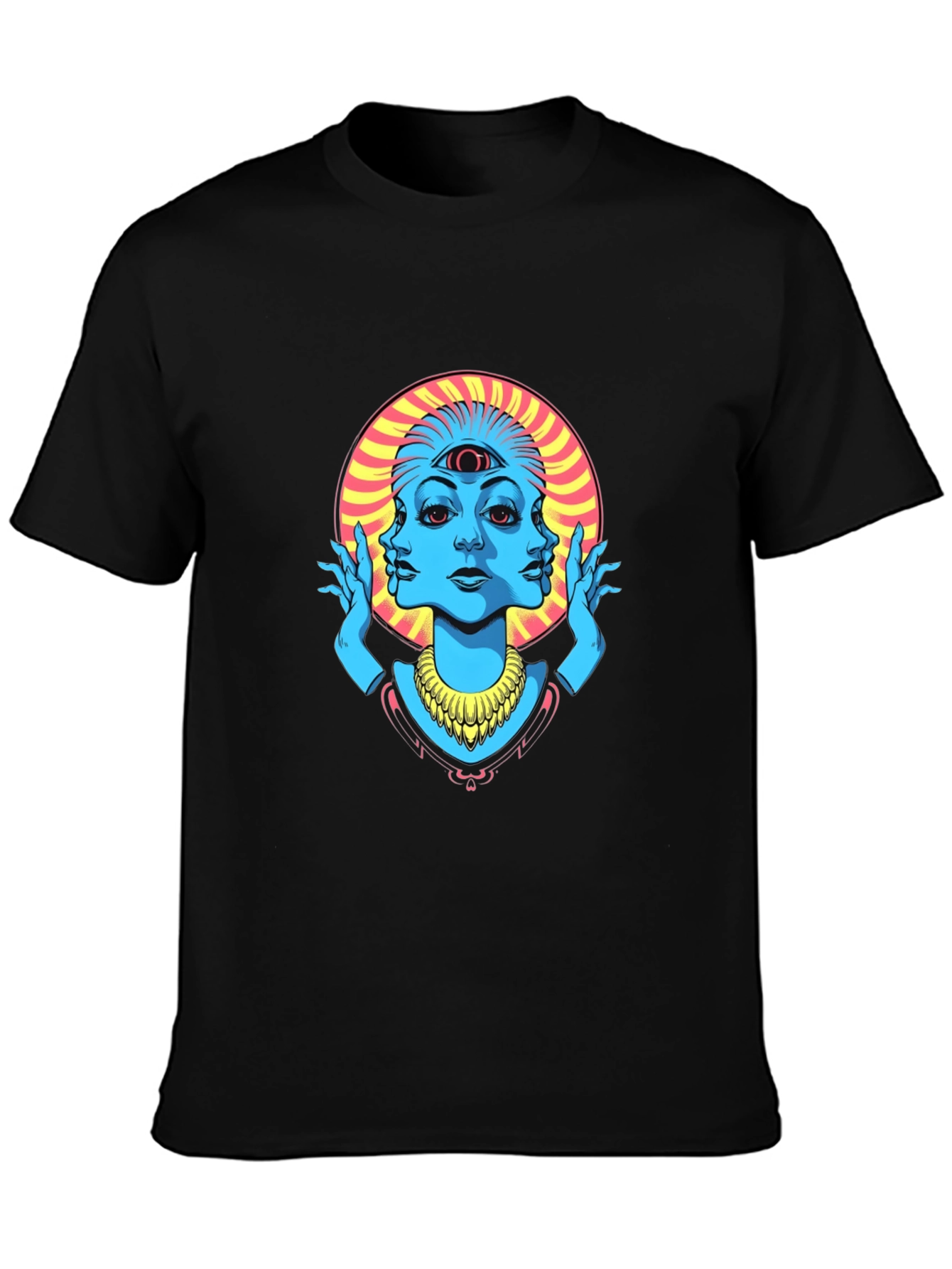 Third Eye Graphic Tee - Black Cotton Shirt