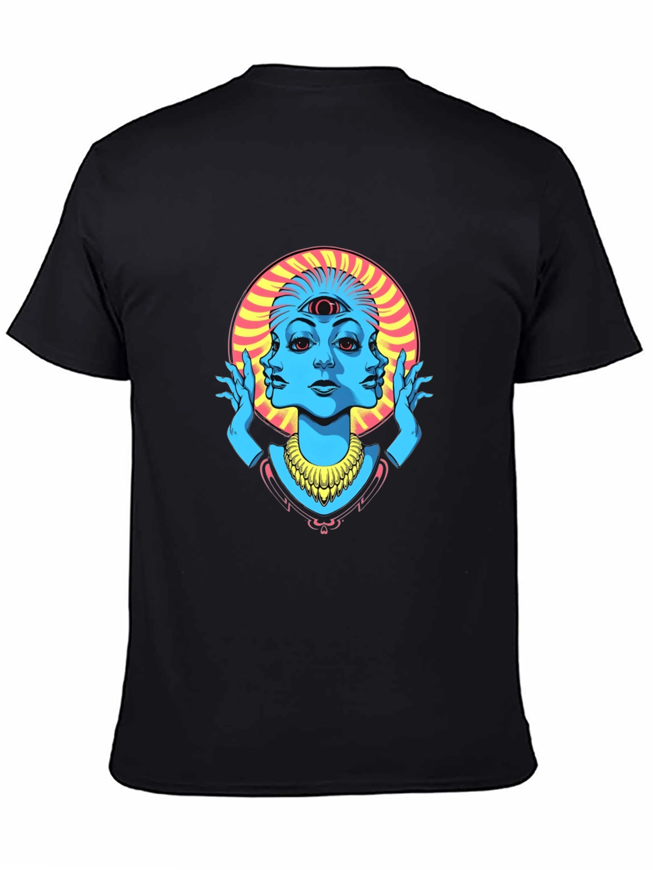 Third Eye Graphic Tee - Black Cotton Shirt