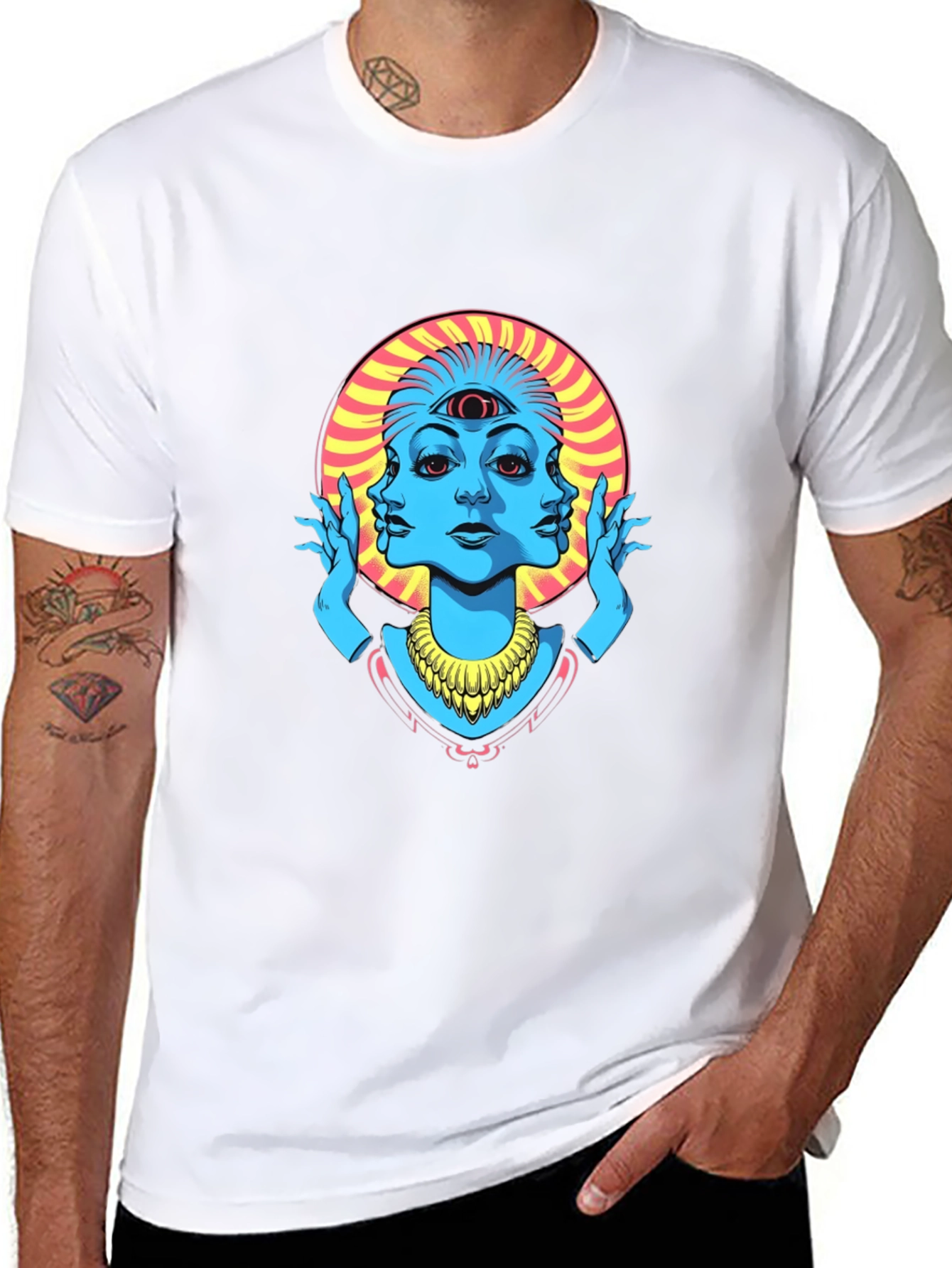 Third Eye Graphic Tee - Black Cotton Shirt