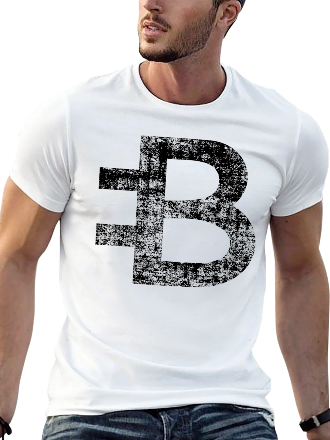 Distressed Black Bytecoin Crypto T-Shirt