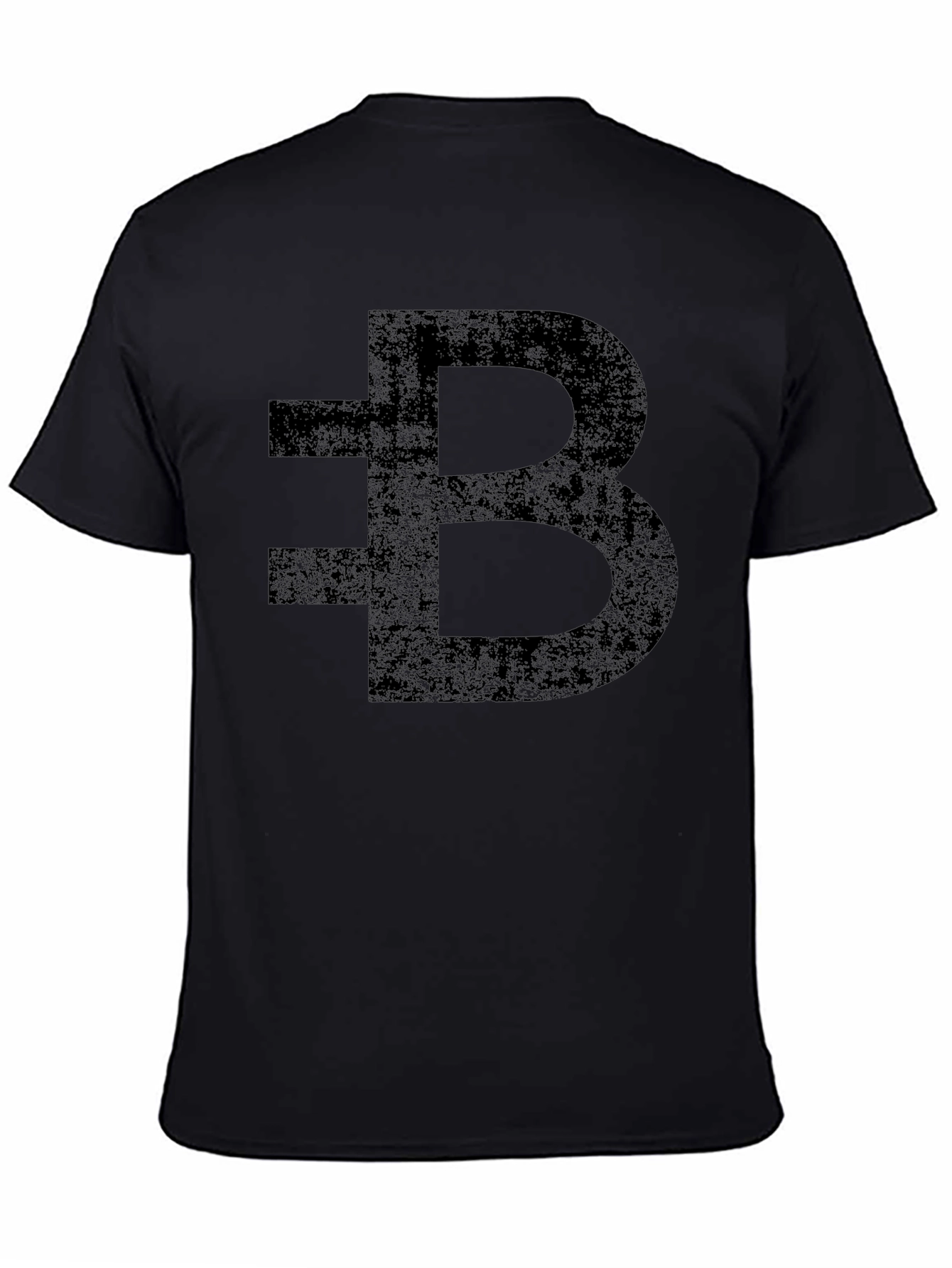 Distressed Black Bytecoin Crypto T-Shirt