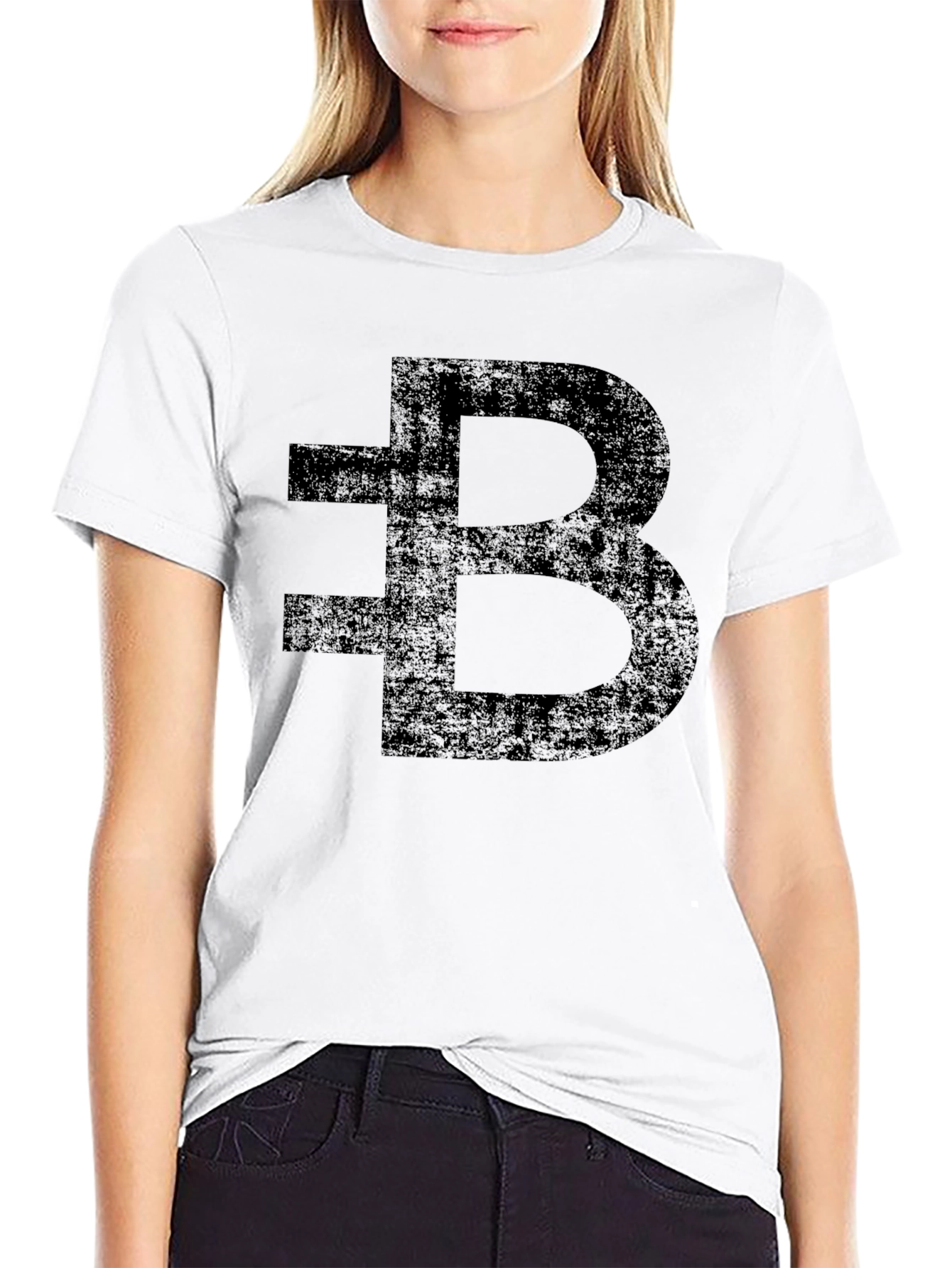 Distressed Black Bytecoin Crypto T-Shirt