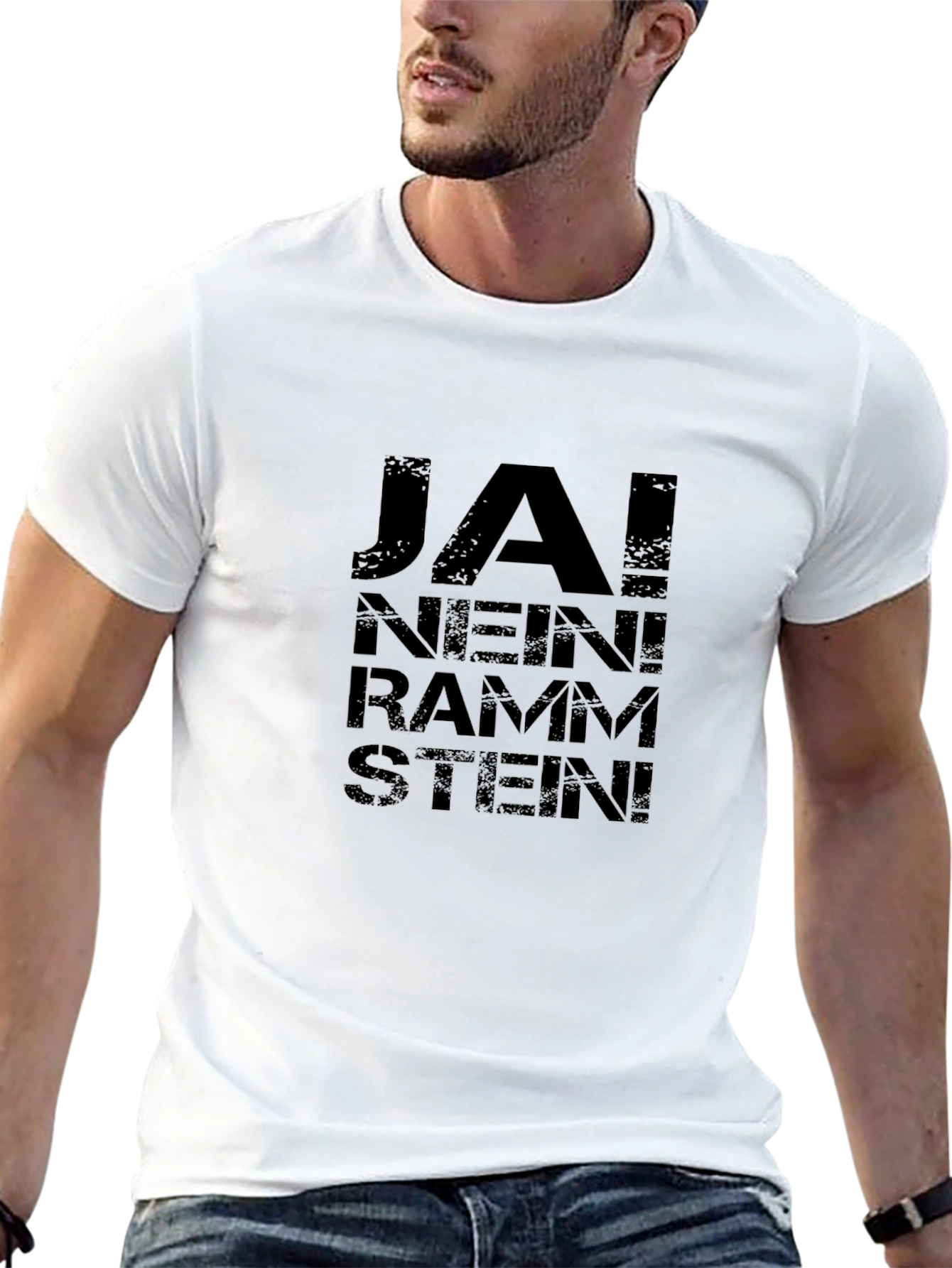 Rammstein Ja! Nein! T-Shirt - Black Cotton Band Tee
