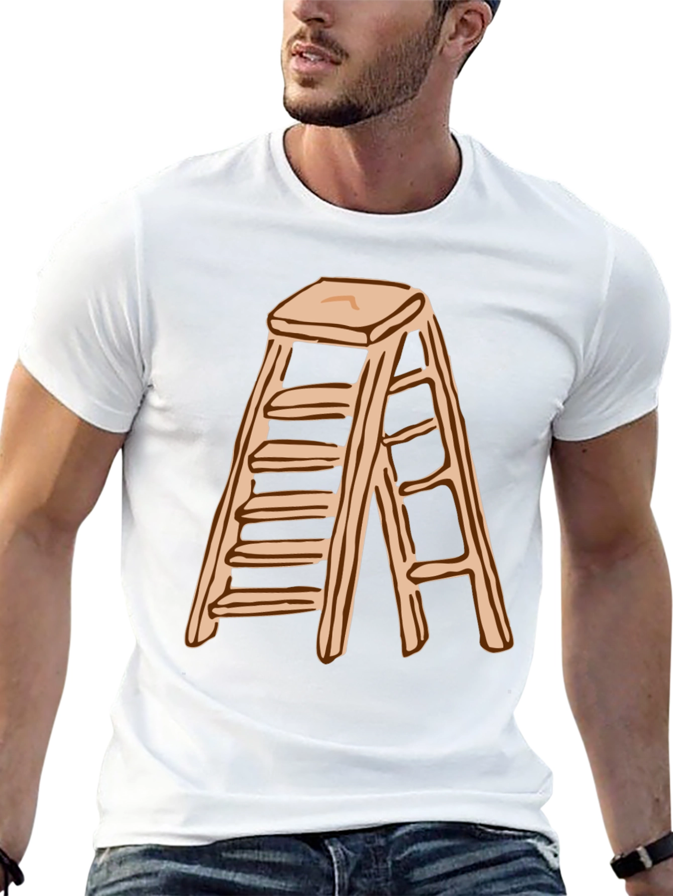 Ladder Step Stool Graphic T-Shirt