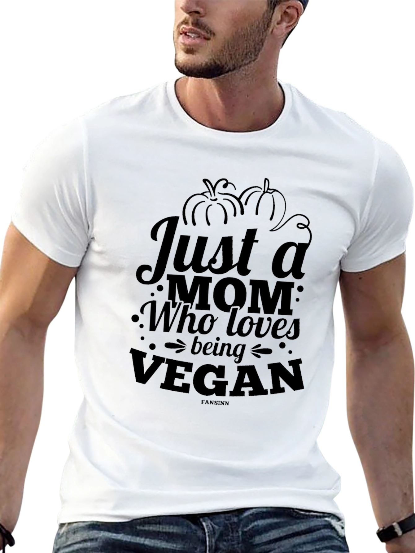 Vegan Mom Graphic Tee - Black T-Shirt