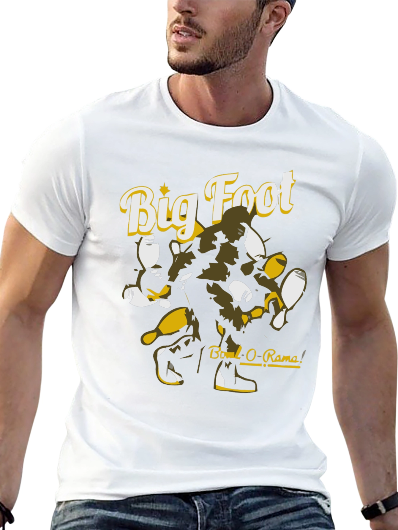 Big Foot Bowl-O-Rama Black Graphic Tee