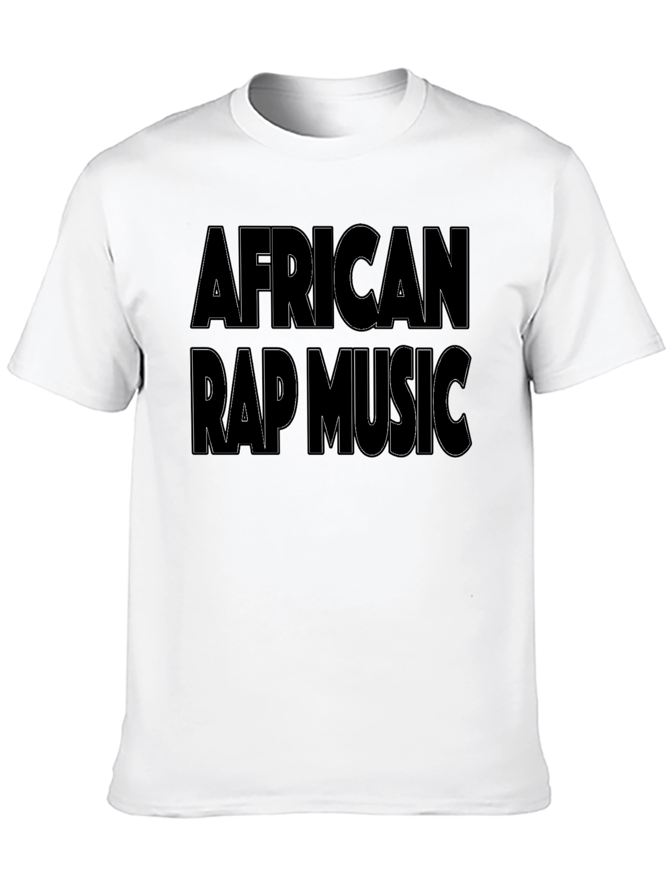 African Rap Music T-Shirt - Black Graphic Tee