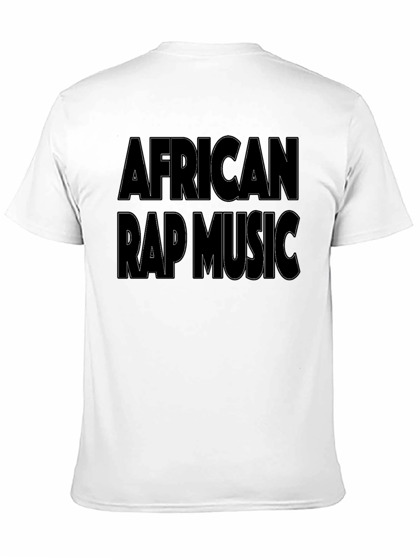 African Rap Music T-Shirt - Black Graphic Tee