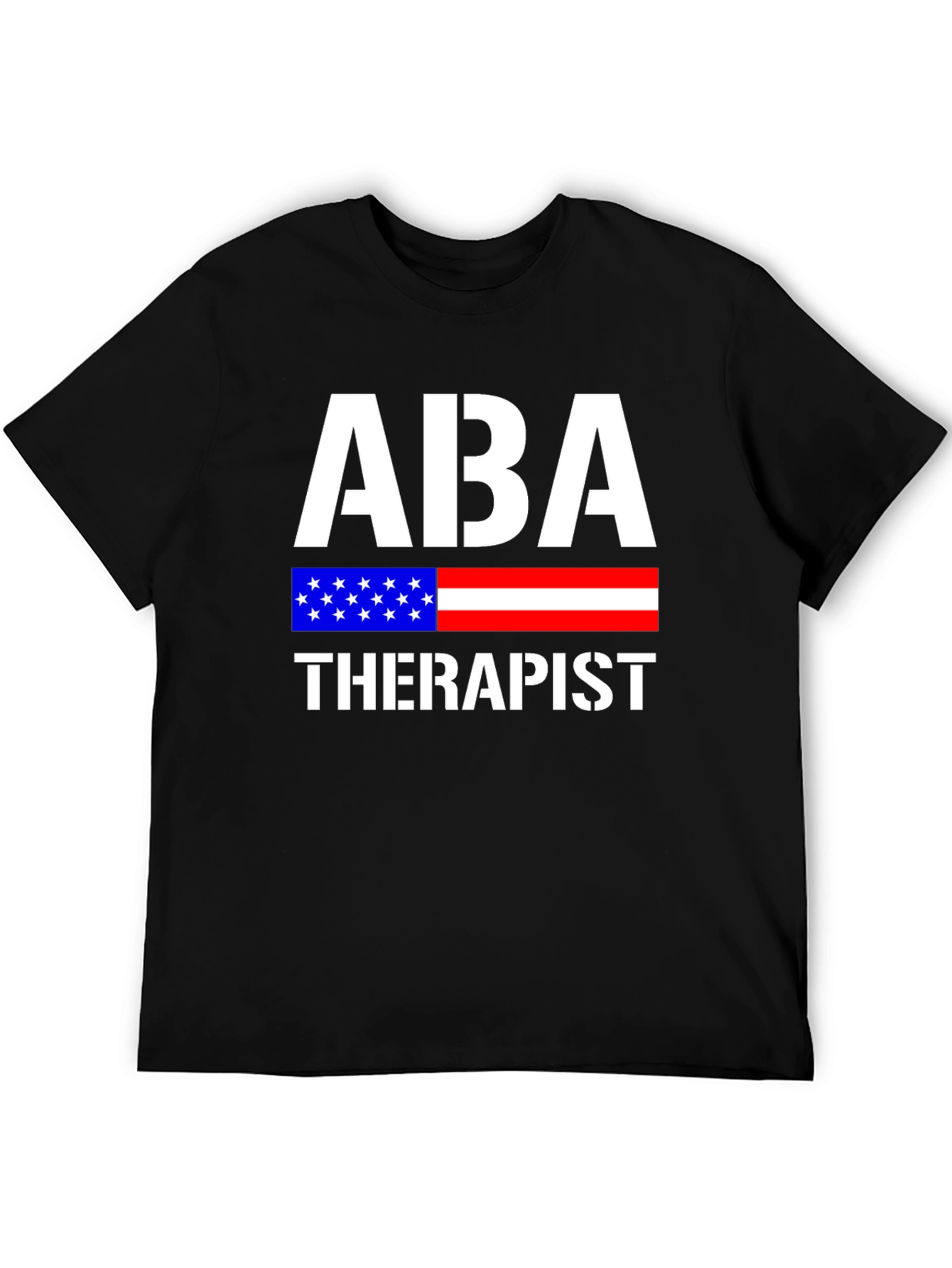 ABA Therapist American Flag Graphic T-Shirt