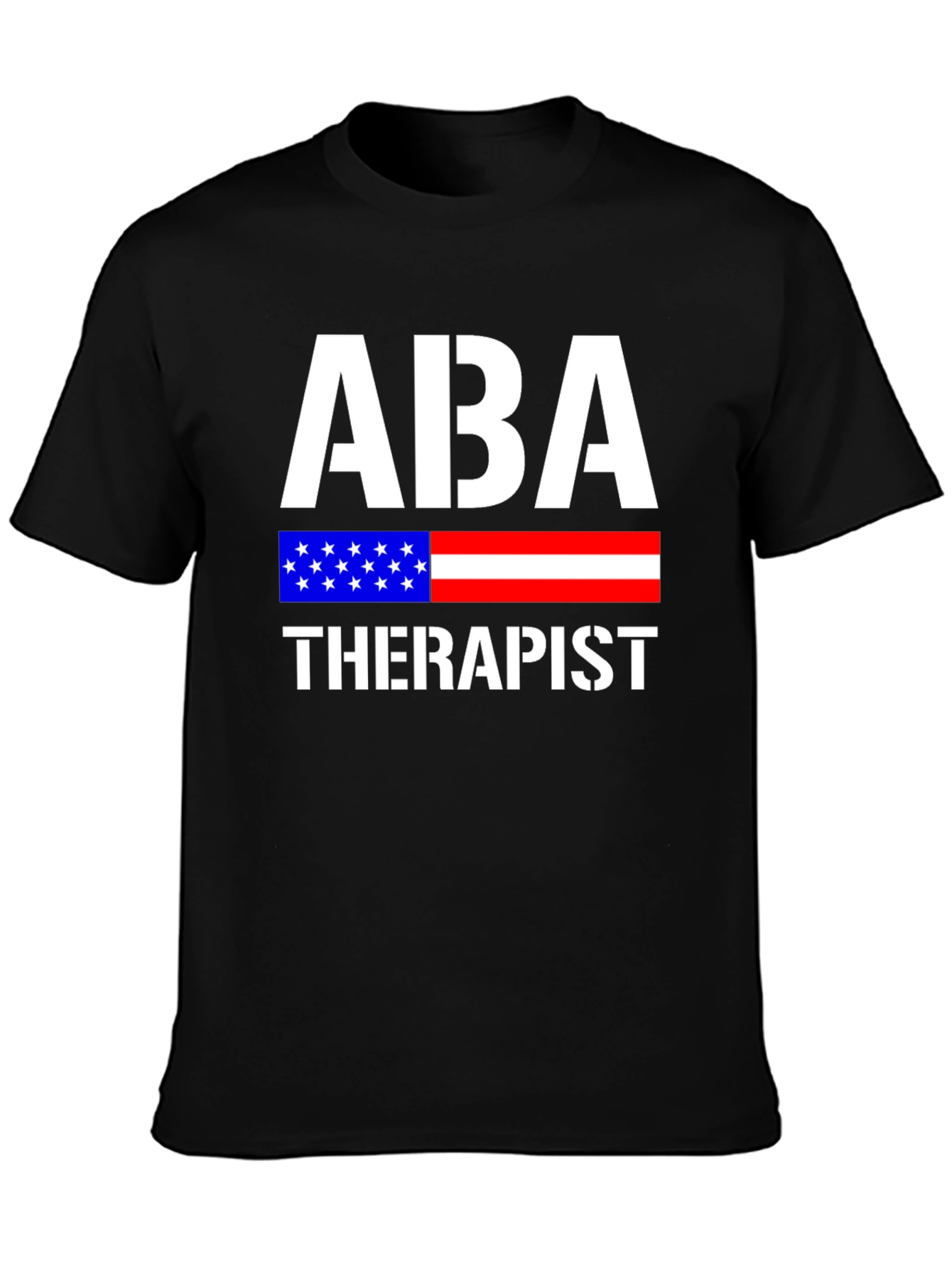 ABA Therapist American Flag Graphic T-Shirt