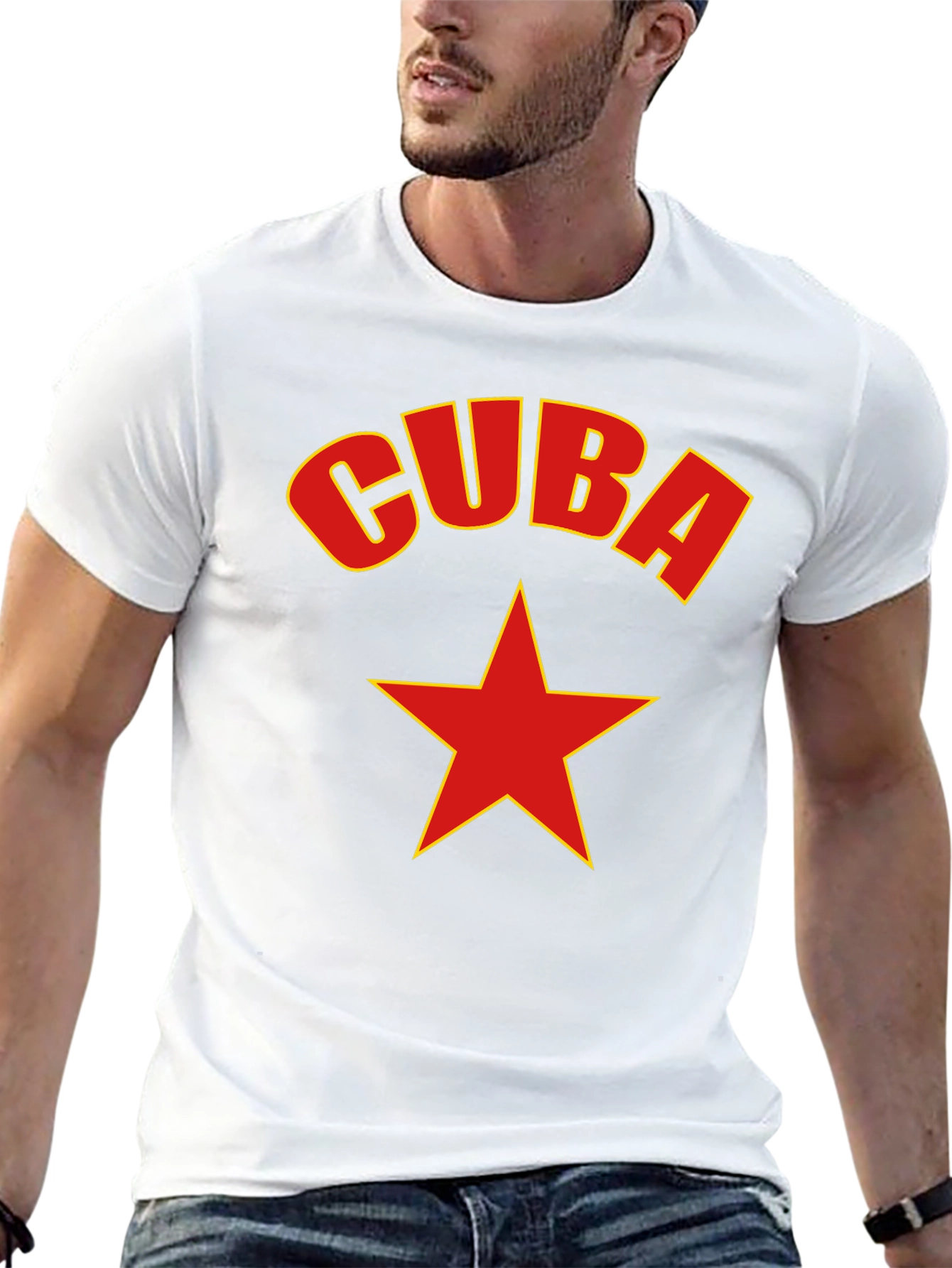 Cuba Star Graphic Tee - Black