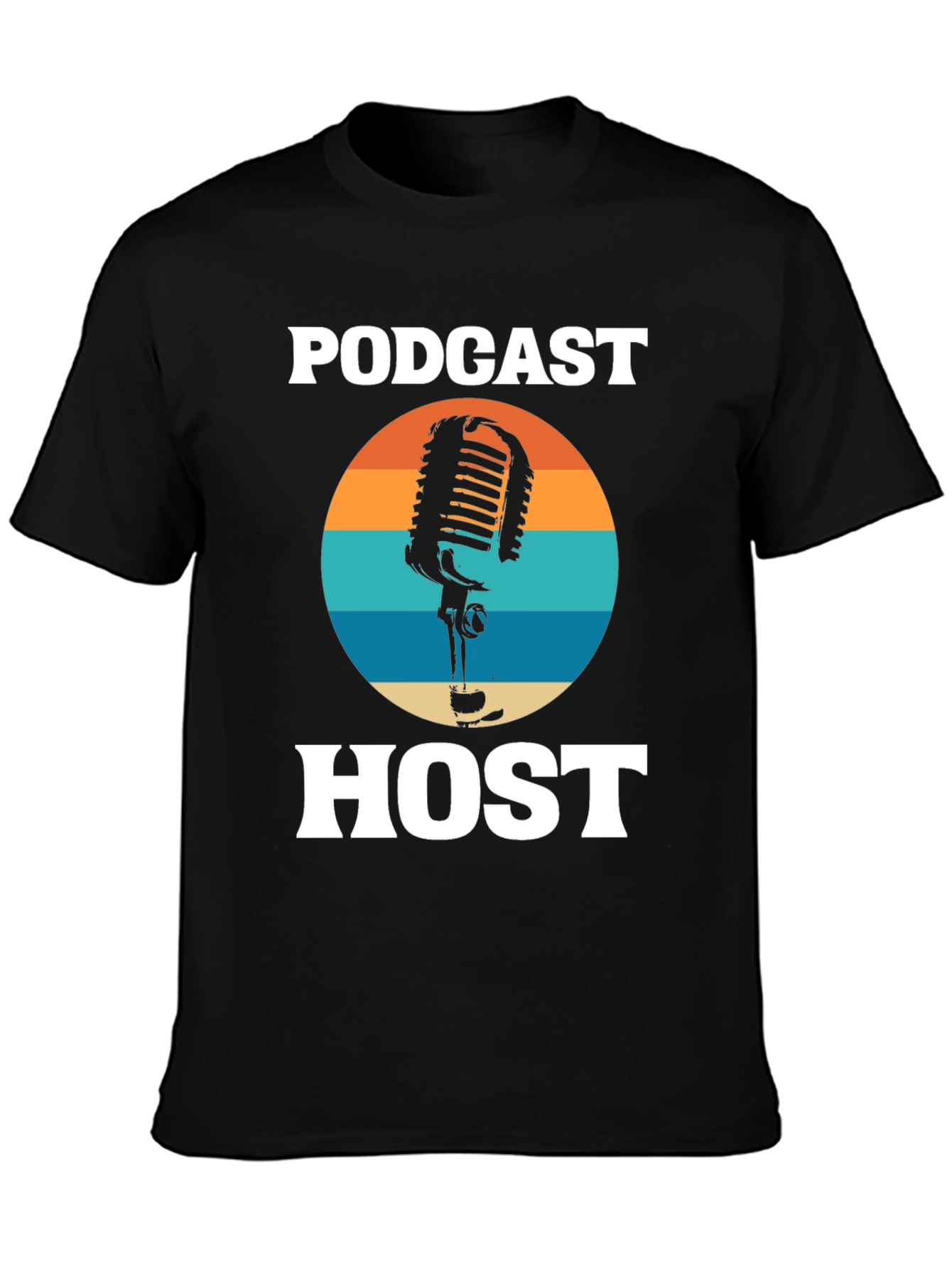 Podcast Host Retro Graphic Tee