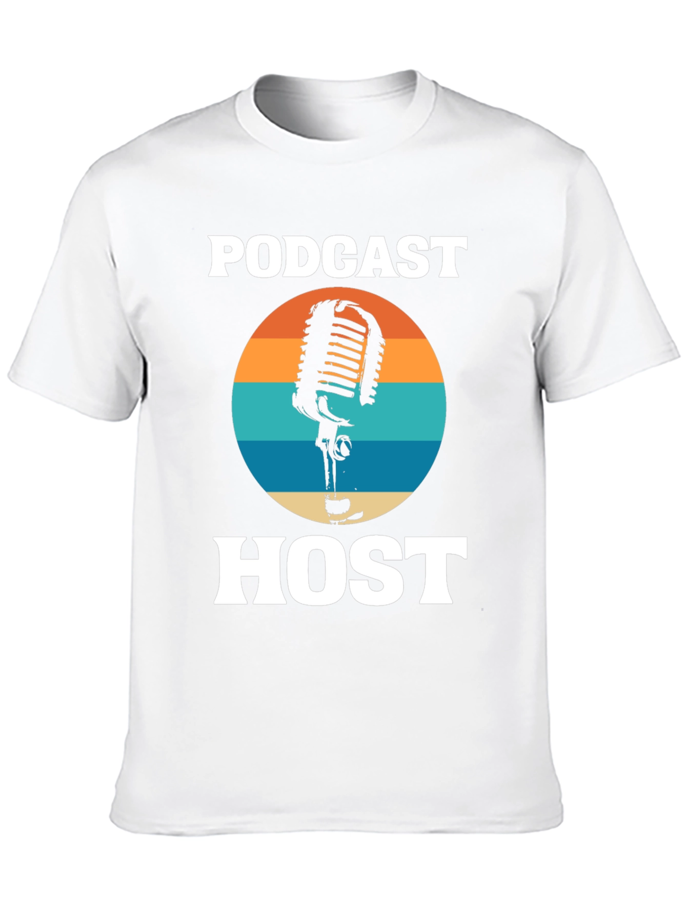 Podcast Host Retro Graphic Tee