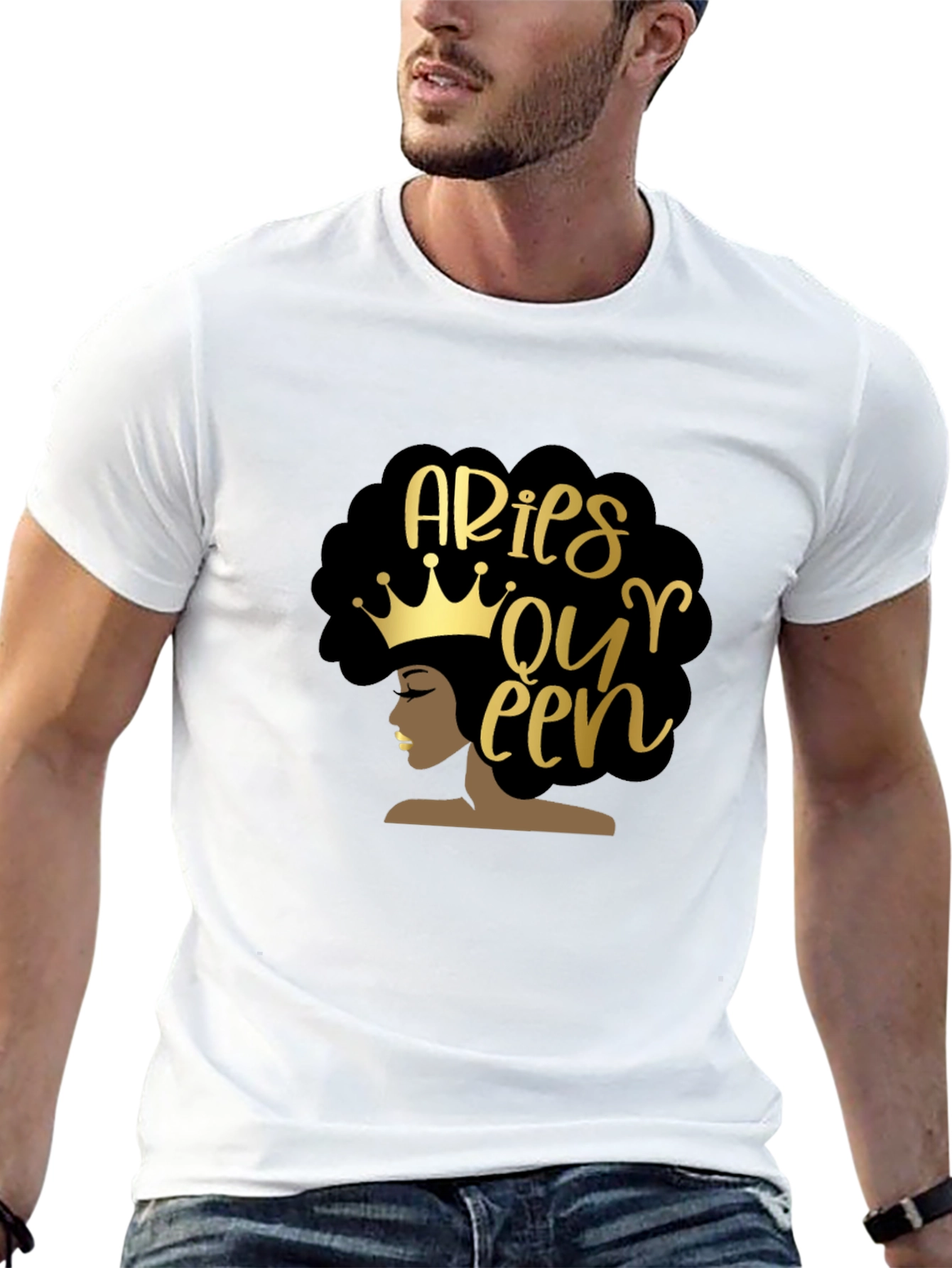 Aries Queen Black Graphic Tee