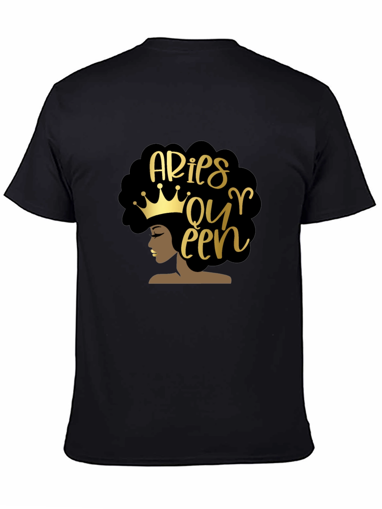 Aries Queen Black Graphic Tee