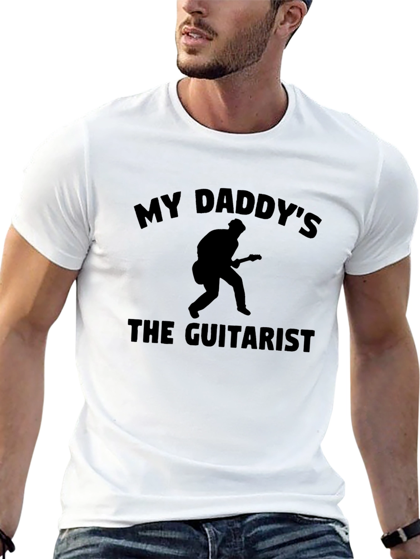 My Daddys the Guitarist T-Shirt - Musician Dad Tee