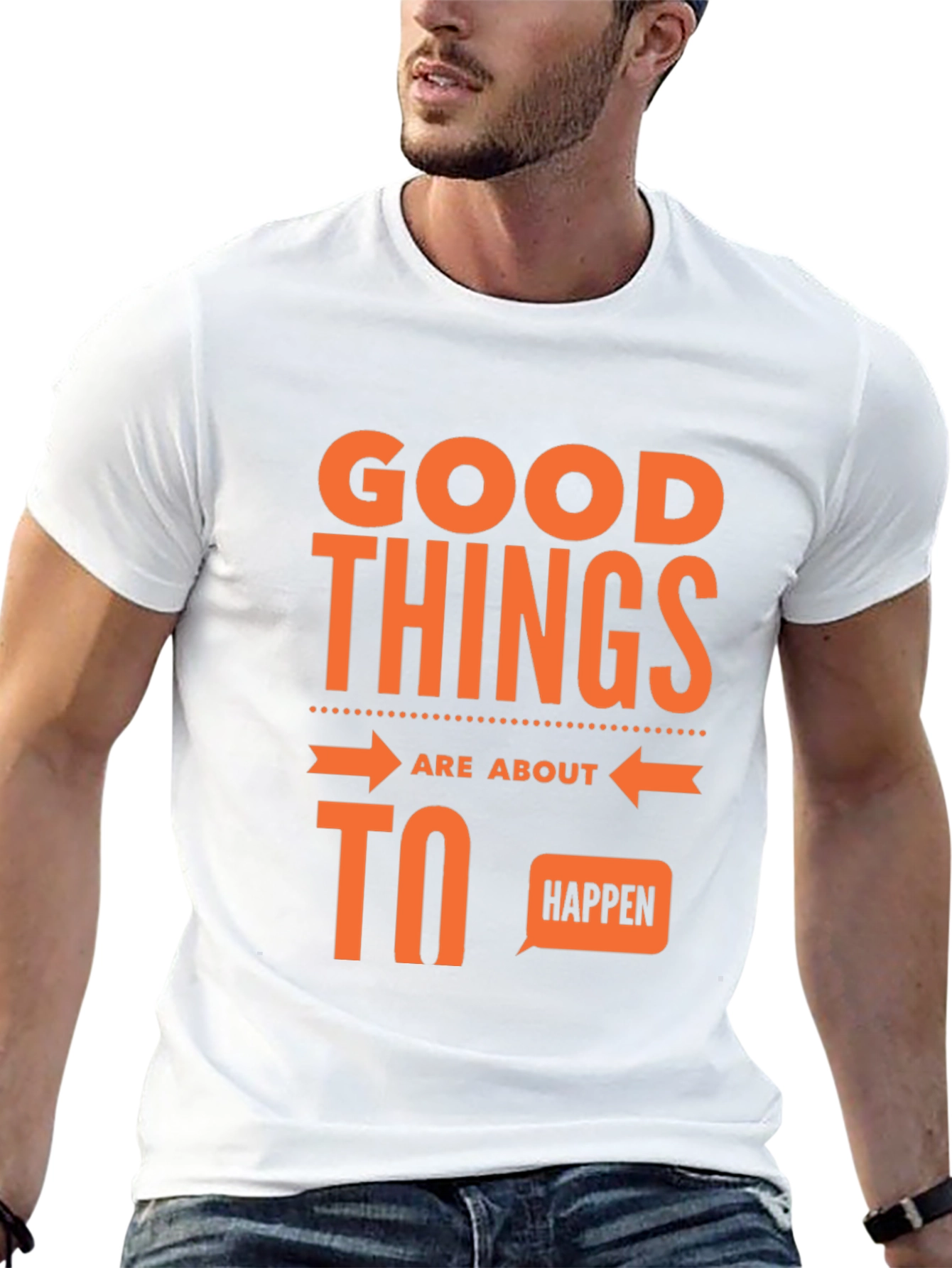 Good Things Happen Graphic Tee - Black