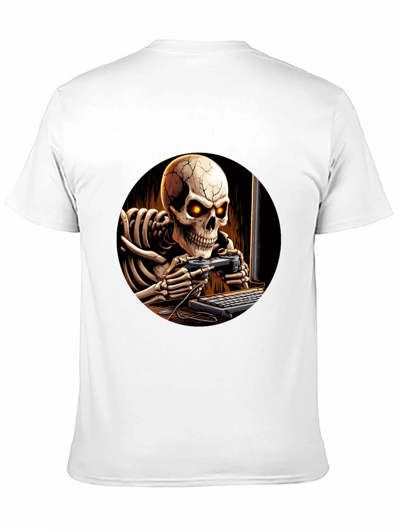Skeleton Gamer Black T-Shirt