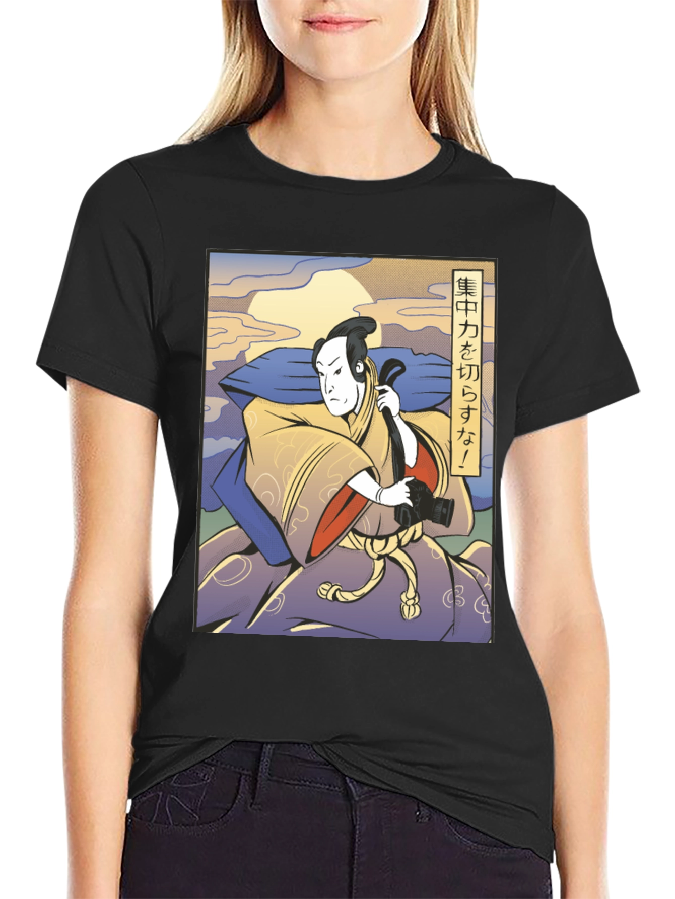 Samurai Photographer T-Shirt - Focus Your Power
