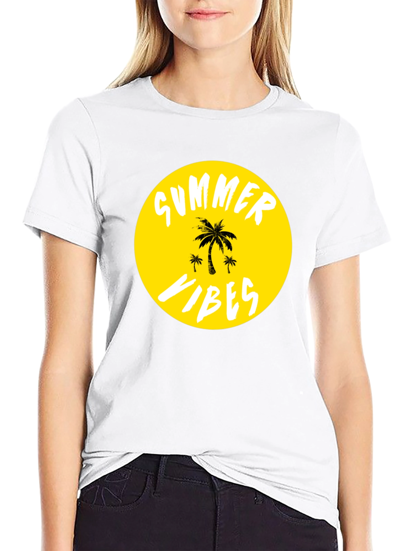 Summer Vibes T-Shirt - Tropical Palm Tree Graphic Tee