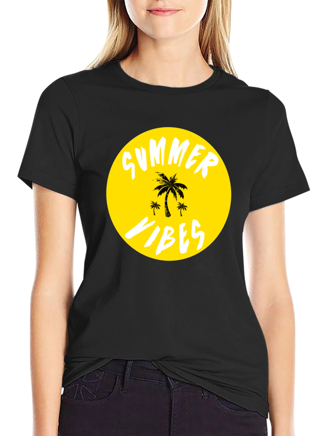 Summer Vibes T-Shirt - Tropical Palm Tree Graphic Tee
