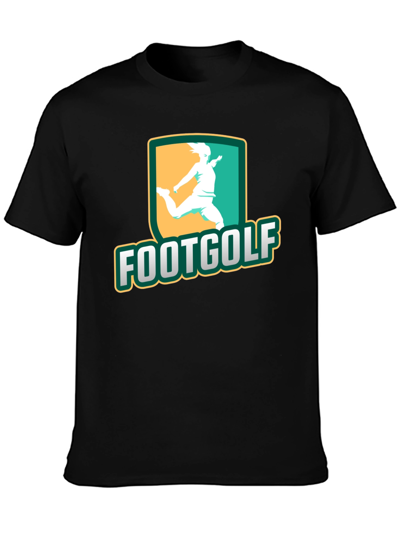 Footgolf Graphic Tee - Black Cotton Shirt
