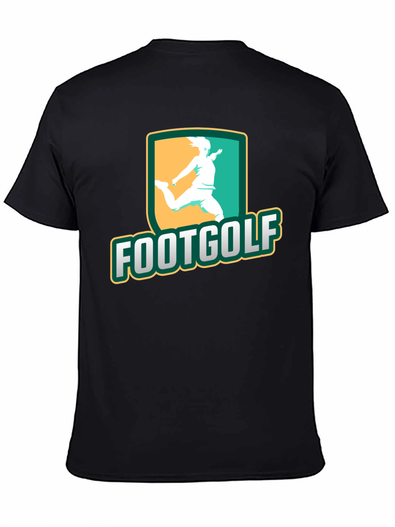 Footgolf Graphic Tee - Black Cotton Shirt