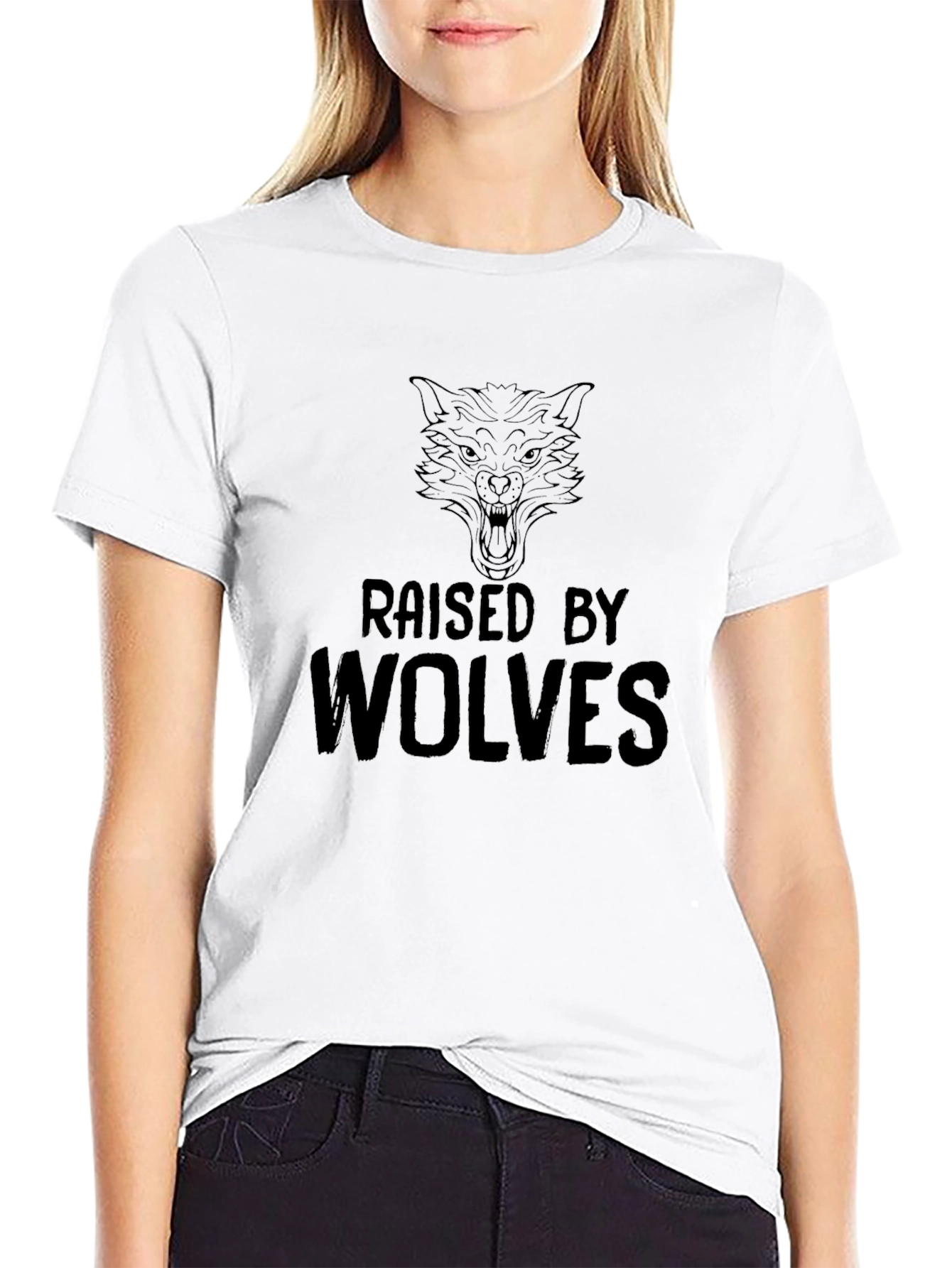 Raised by Wolves Graphic Tee - Mens Black T-Shirt