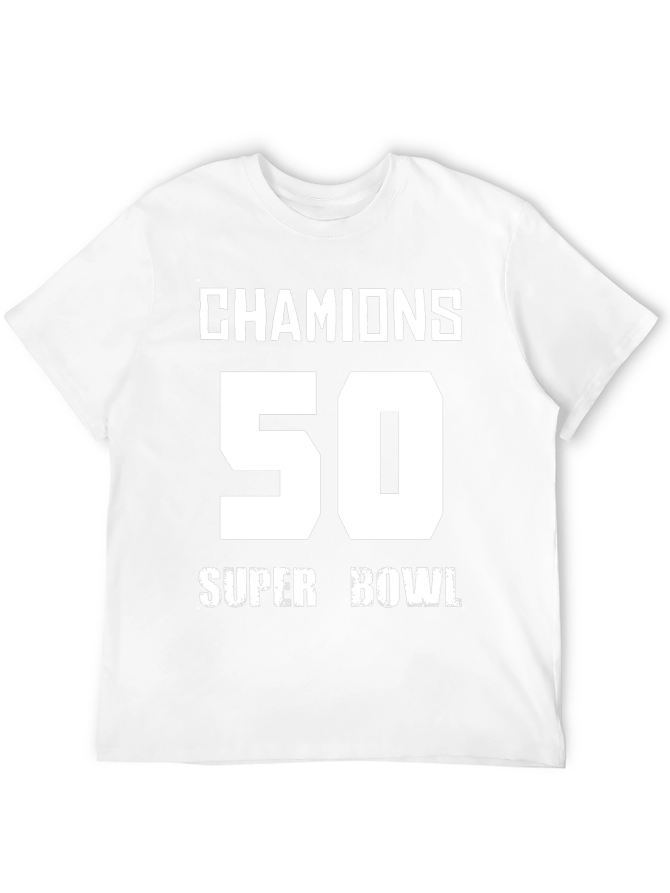 Champions 50 Super Bowl Black T-Shirt