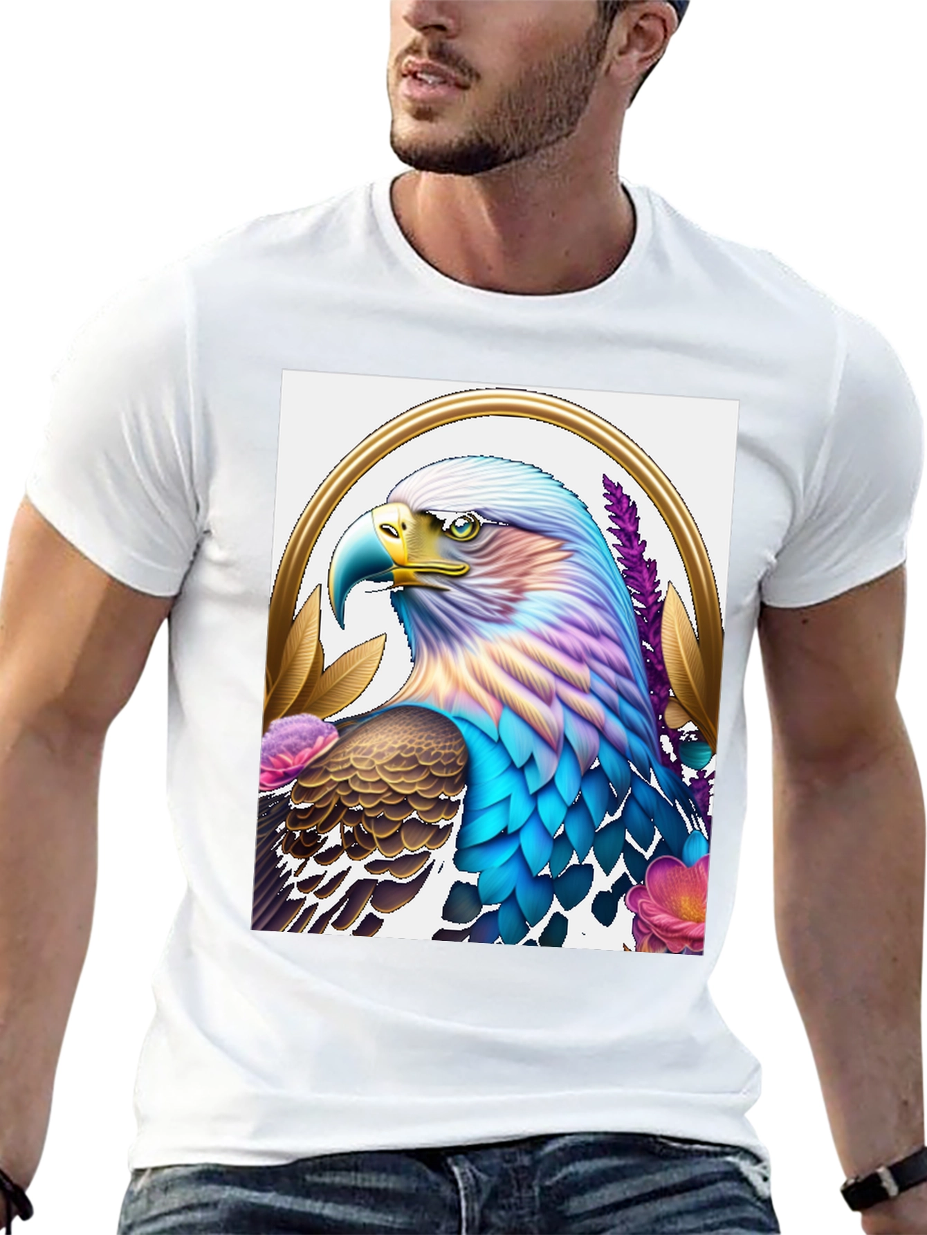 Eagle Graphic T-Shirt - Unique Bird Design