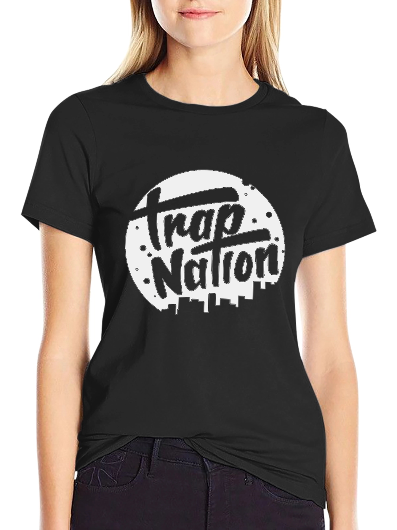 Trap Nation Black Graphic T-Shirt
