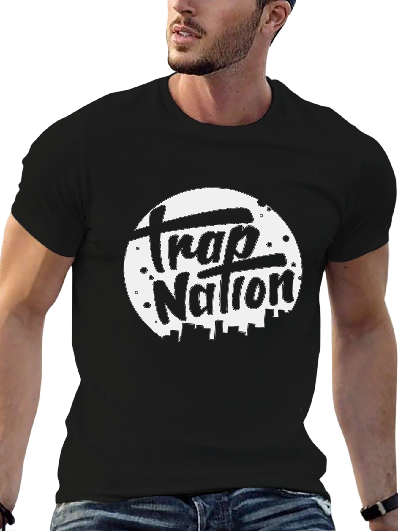Trap Nation Black Graphic T-Shirt