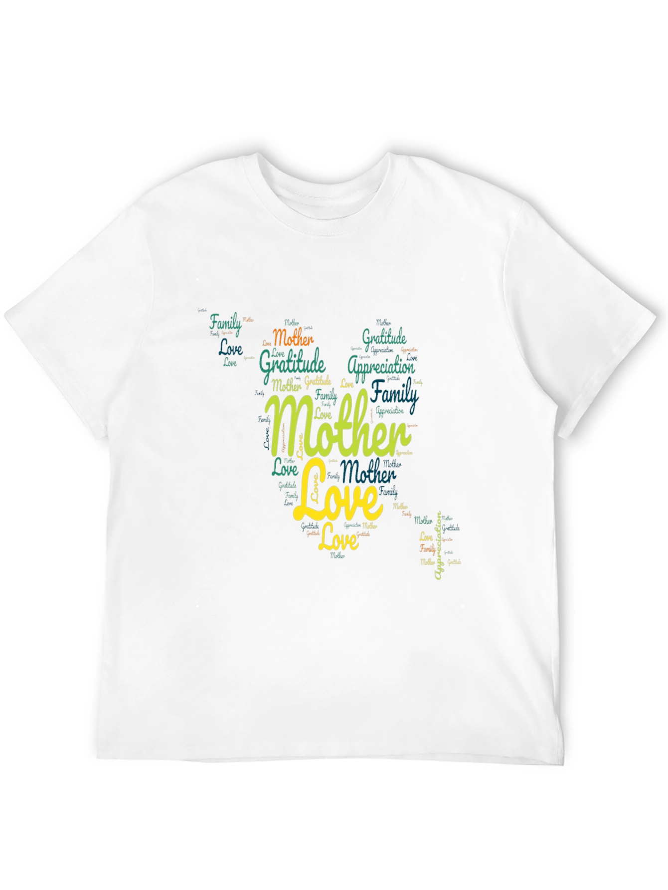 Mother Love Word Art Graphic T-Shirt