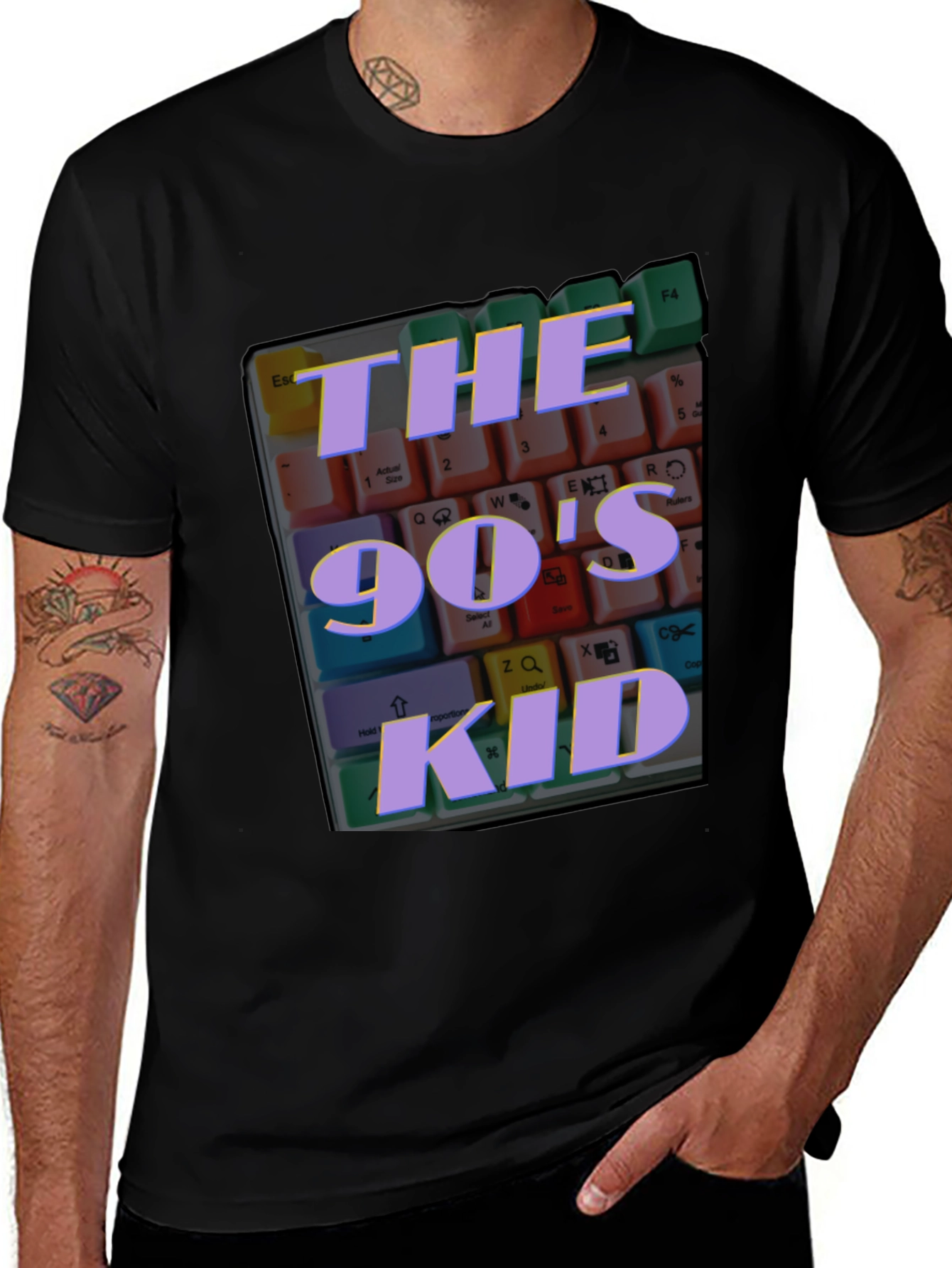 90s Kid Keyboard T-Shirt - Retro Nostalgia