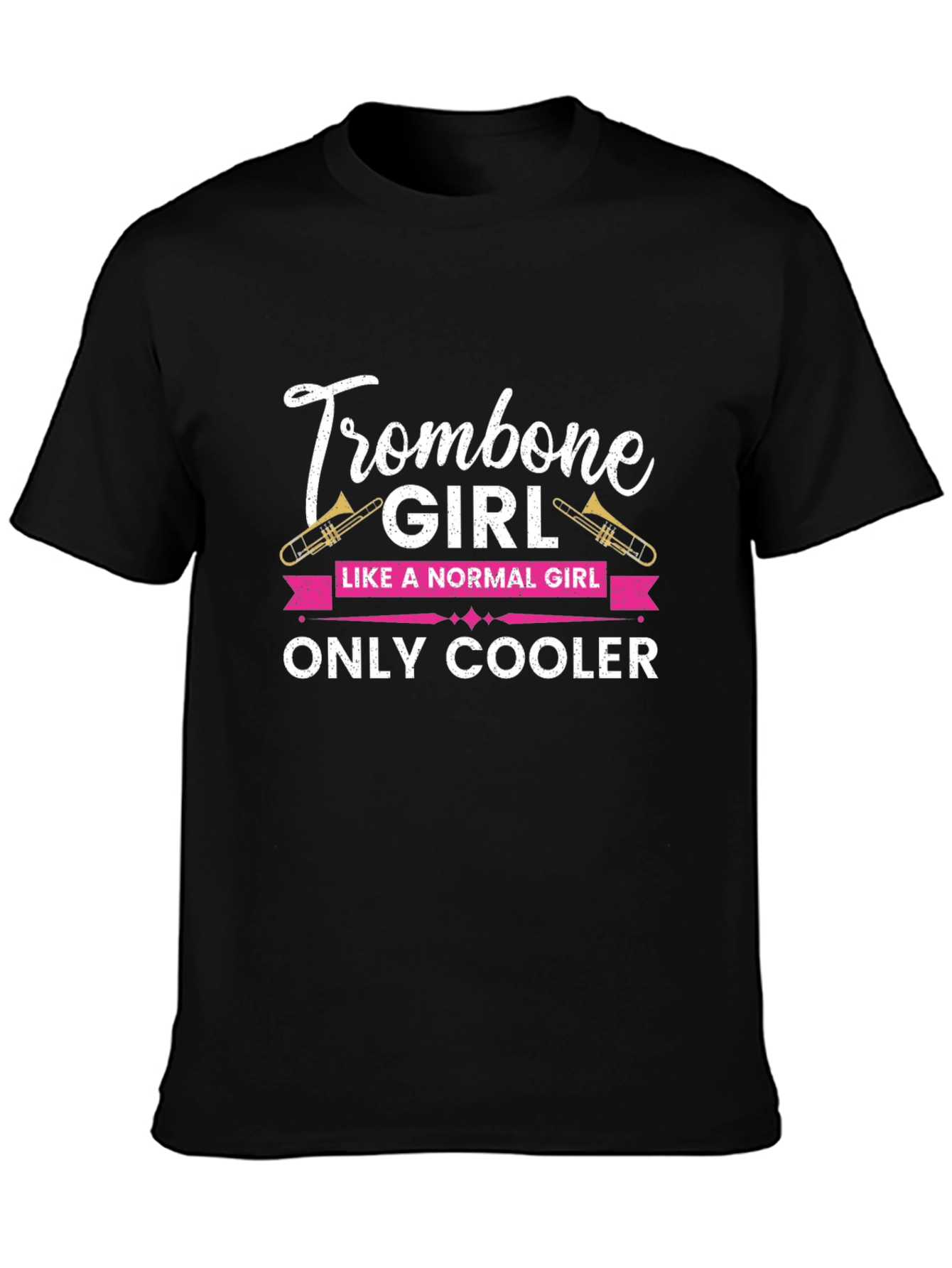 Trombone Girl T-Shirt - Music Lover Gift