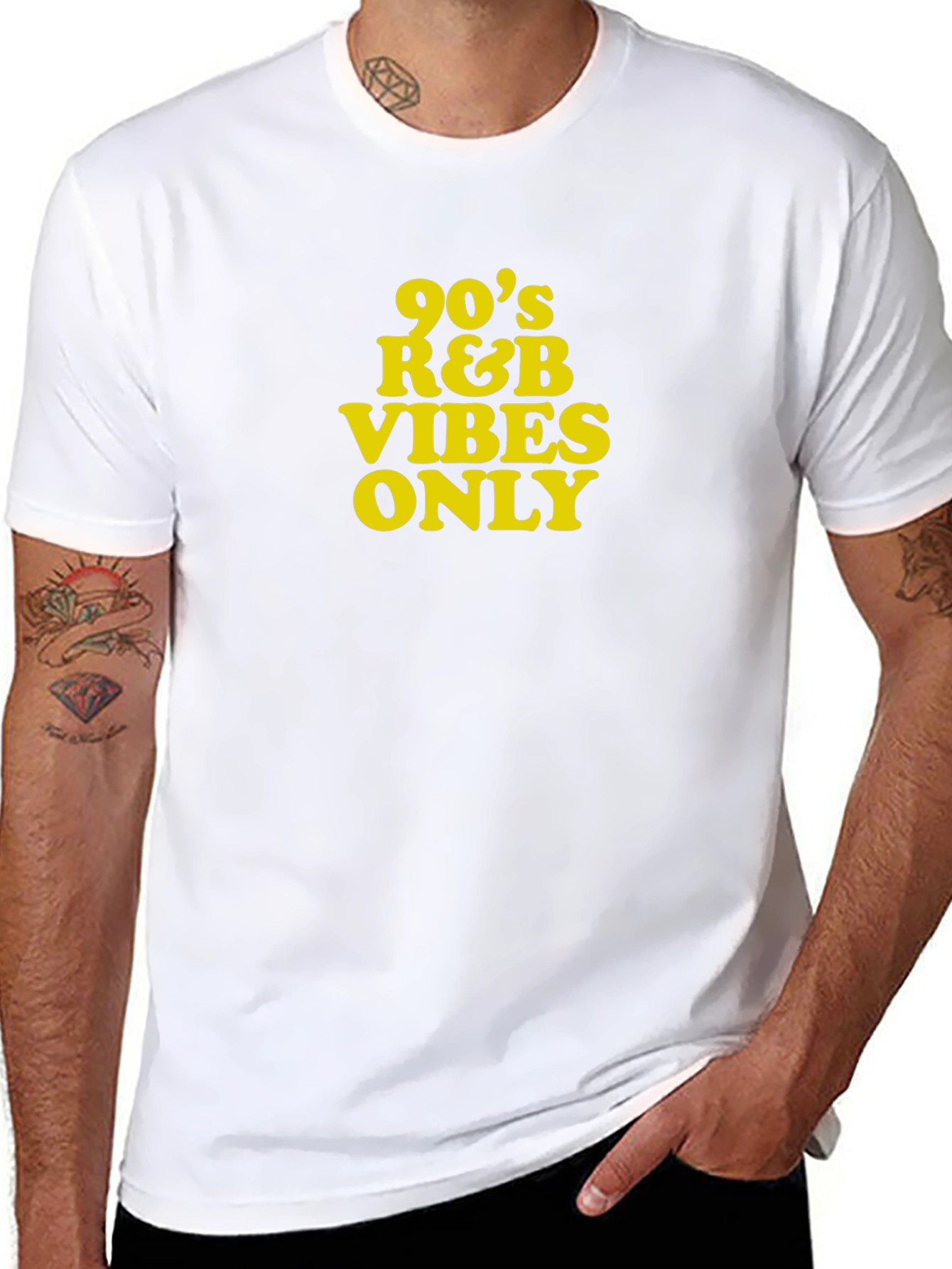 90s R&B Vibes Only Black T-Shirt