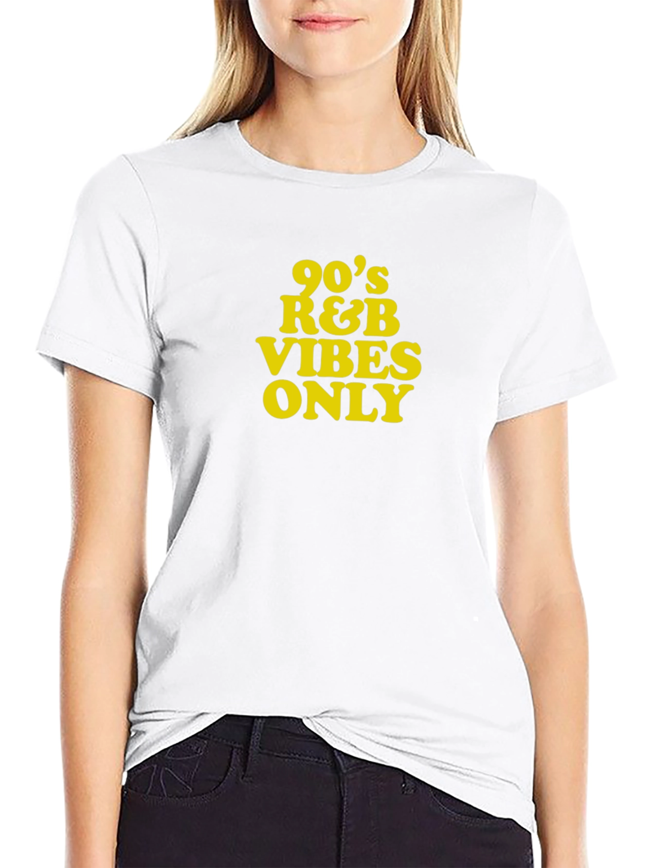 90s R&B Vibes Only Black T-Shirt