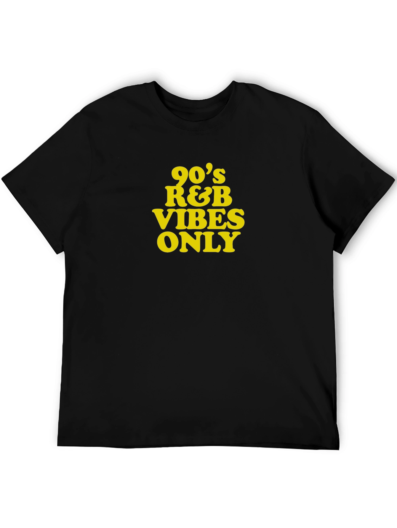 90s R&B Vibes Only Black T-Shirt