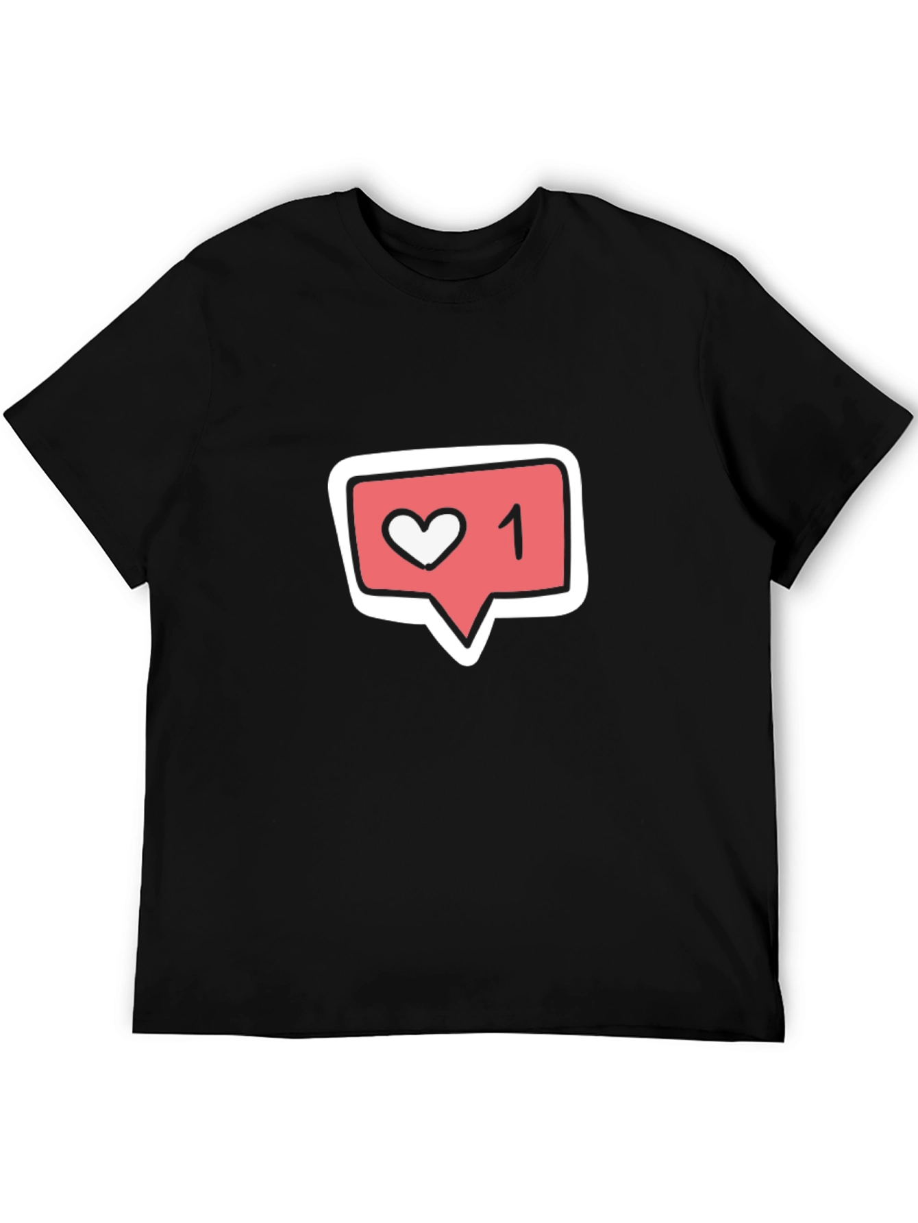Trendy Like 1 Graphic Black T-Shirt