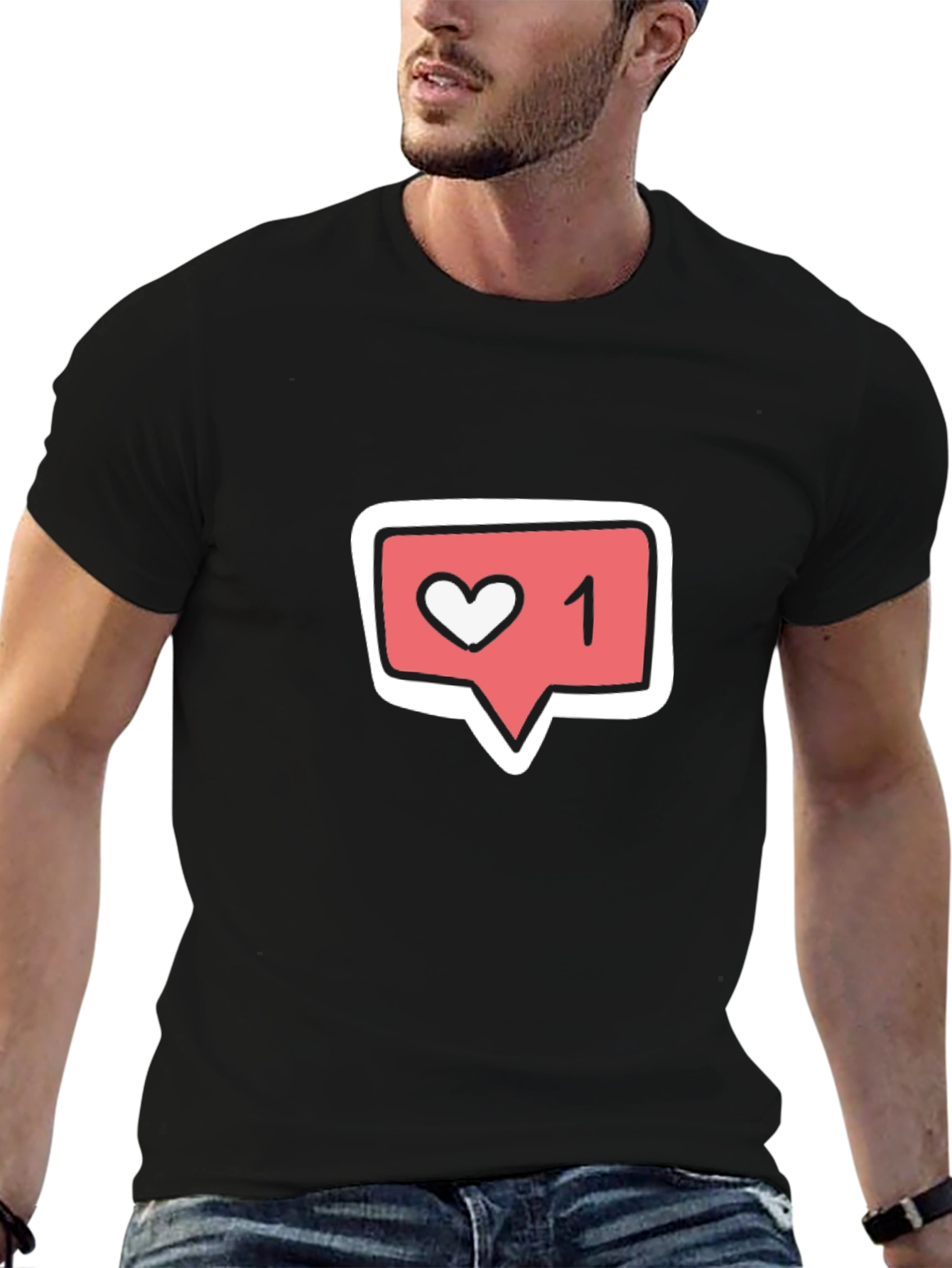 Trendy Like 1 Graphic Black T-Shirt