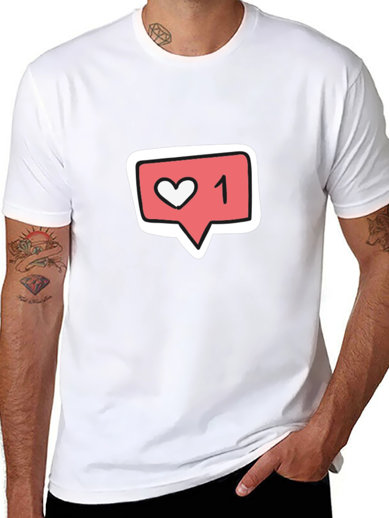 Trendy Like 1 Graphic Black T-Shirt