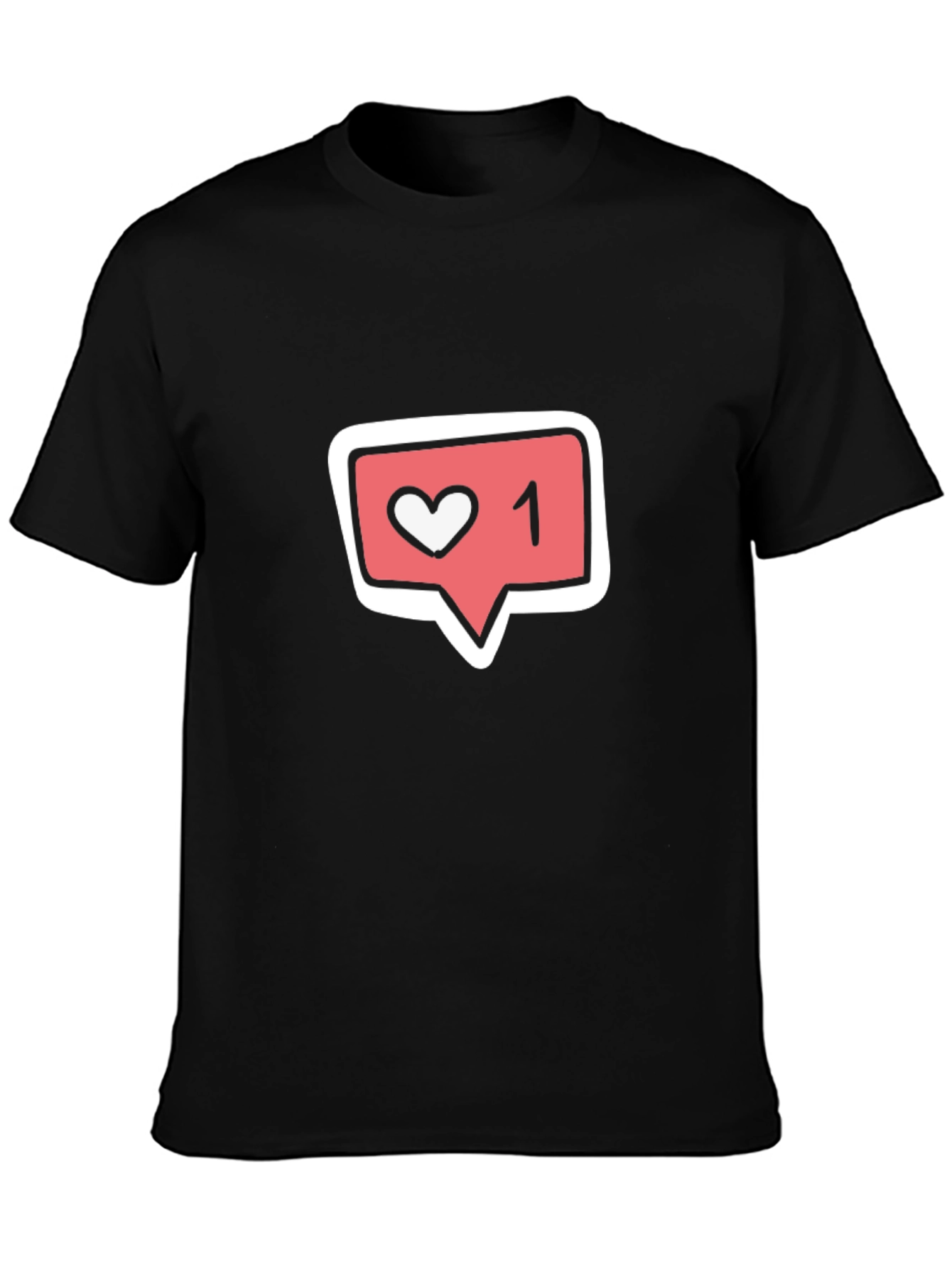 Trendy Like 1 Graphic Black T-Shirt